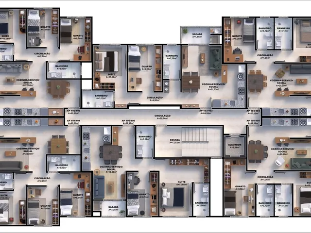 Imagem 4: Apartamento à venda no bairro Nova Palhoça - Palhoça/SC