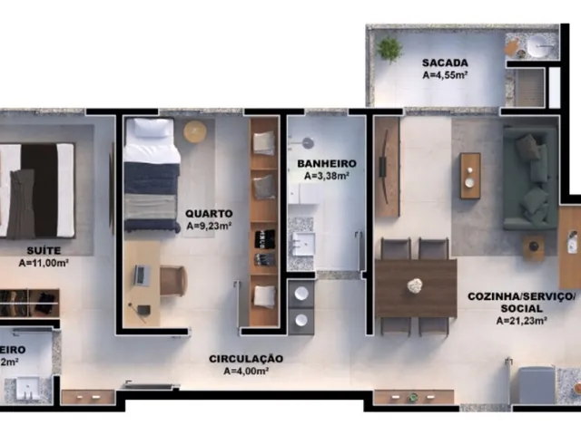 Imagem 8: Apartamento à venda no bairro Nova Palhoça - Palhoça/SC