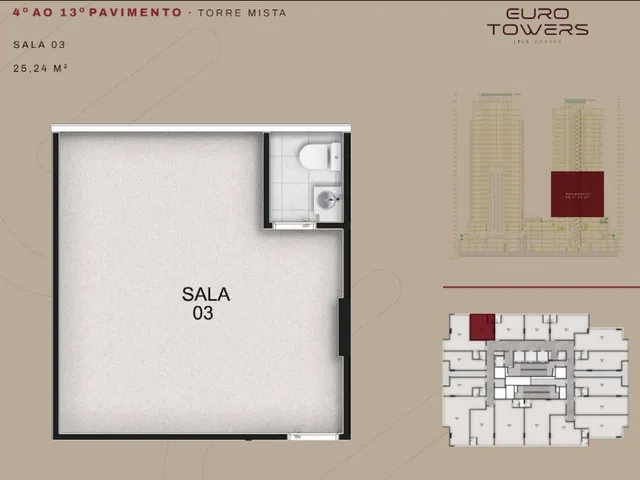 Imagem 2: Sala comercial com 1 banheiro