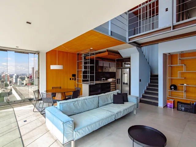 Imagem: O apartamento possui 1 Dormitório, 1 Suíte, 2 Banheiros,