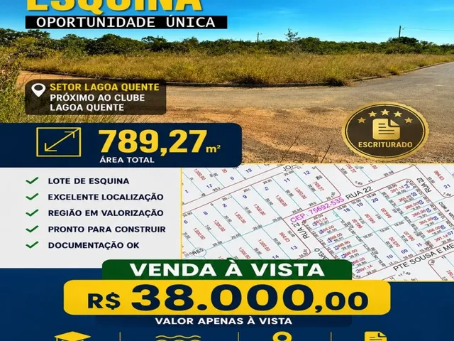 Imagem: Oportunidade de Investimento Lote de Esquina