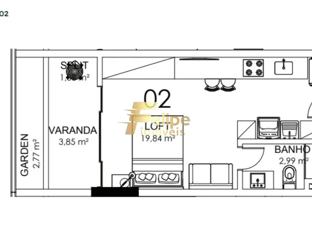 Imagem 9: NOVO EMPREENDIMENTO IMOBILIÁRIO SURGINDO! COBERTUARA COM 02 QUARTOS, SENDO 01 SUÍTE
