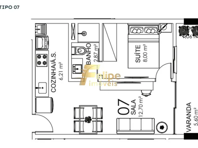 Imagem 2: NOVO EMPREENDIMENTO IMOBILIÁRIO SURGINDO! COBERTUARA COM 02 QUARTOS, SENDO 01 SUÍTE