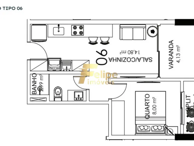 Imagem 3: NOVO EMPREENDIMENTO IMOBILIÁRIO SURGINDO! COBERTUARA COM 02 QUARTOS, SENDO 01 SUÍTE