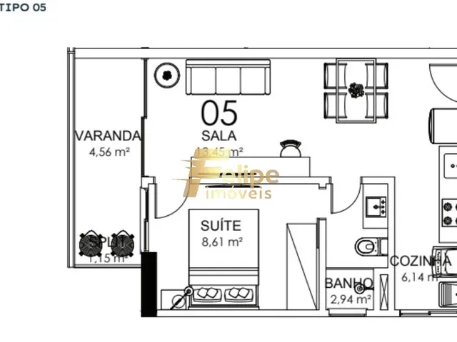 Imagem 4: NOVO EMPREENDIMENTO IMOBILIÁRIO SURGINDO! COBERTUARA COM 02 QUARTOS, SENDO 01 SUÍTE