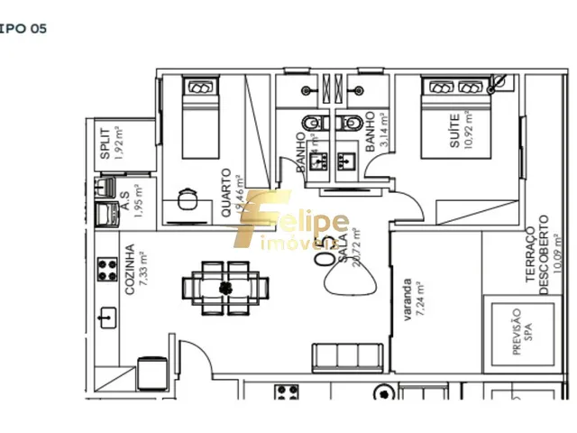 Imagem 7: MAIS NOVO EMPREENDIMENTO SURGINDO! APARTAMENTO DE 02 QUARTOS, SENDO 01 SUÍTE, LAZER