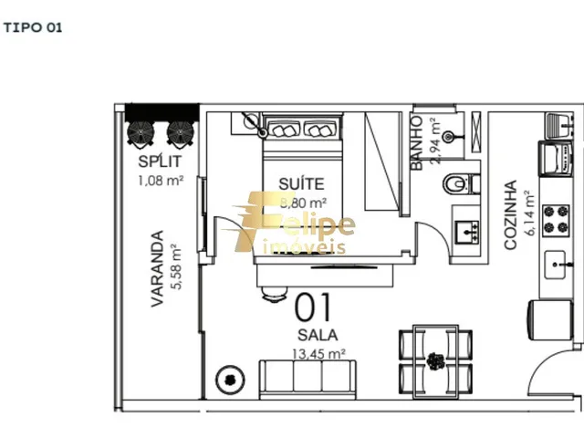 Imagem 9: MAIS NOVO EMPREENDIMENTO SURGINDO! APARTAMENTO DE 02 QUARTOS, SENDO 01 SUÍTE, LAZER
