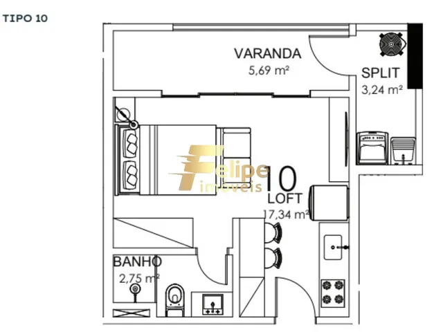 Imagem 16: MAIS NOVO EMPREENDIMENTO SURGINDO, APARTAMENTO 01 QUARTO GARDEN, LAZER COMPLETO, À VENDA
