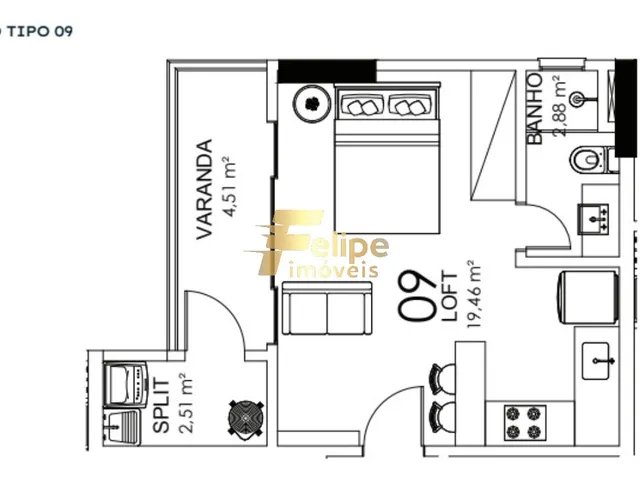 Imagem 3: MAIS NOVO EMPREENDIMENTO SURGINDO, APARTAMENTO 01 QUARTO GARDEN, LAZER COMPLETO, À VENDA