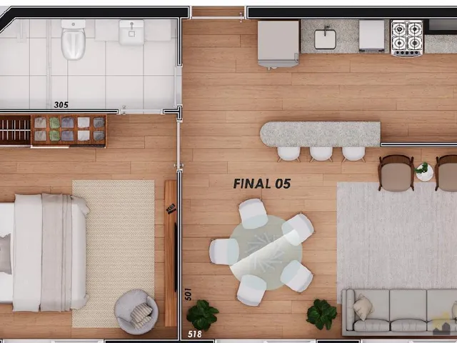 Imagem 6: Lançamento em Canela - Green Park: 2 suites, piscina no condomínio, academia, lavanderia