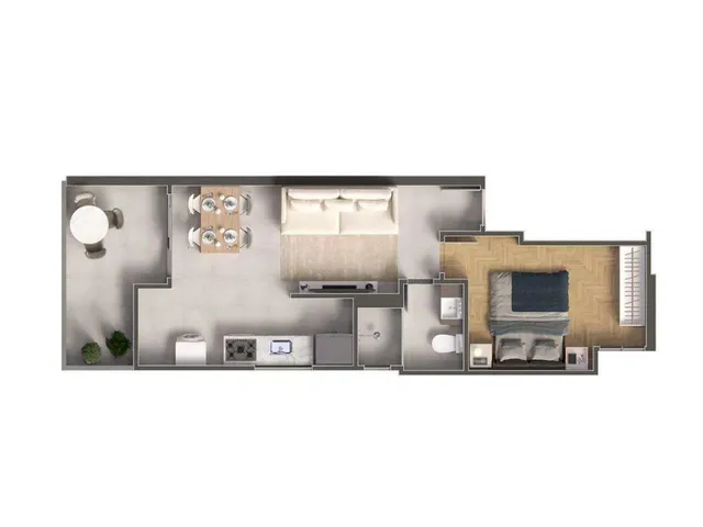 Imagem 2: Lançamento Apartamento Quarto e Sala no Residencial Positano - Praia do Morro