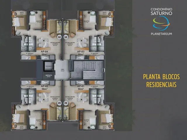 Imagem 7: Condomínio Saturno - Apartamento com Garden Exclusivo Próximo Ao Mangueirão