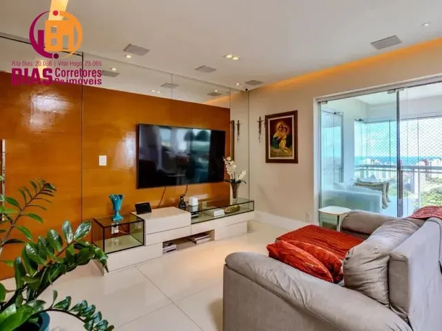 Imagem 9: Vendo impecável Apartamento reformado com 131m2, varanda gourmet vista mar, 4/4, 2 vagas