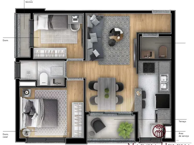 Imagem 12: Apartamento À Venda em Campinas, Taquaral, com 2 Quartos, 54,36M²