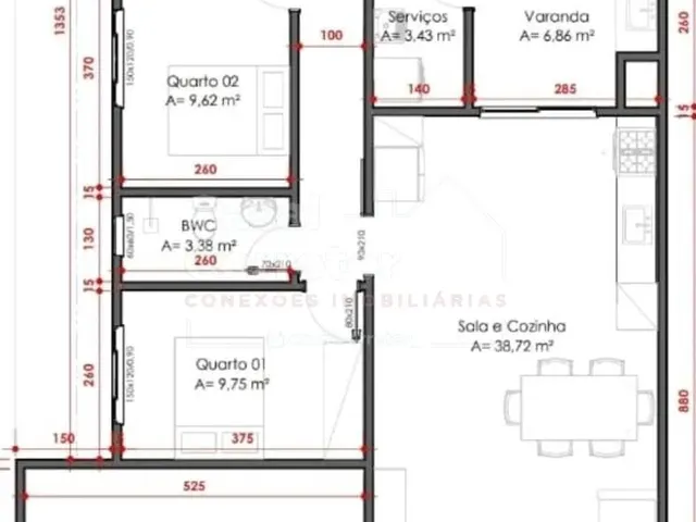 Imagem 8: CASA COM PISCINA E 3 DORMITÓRIOS SENDO 1 SUÍTE