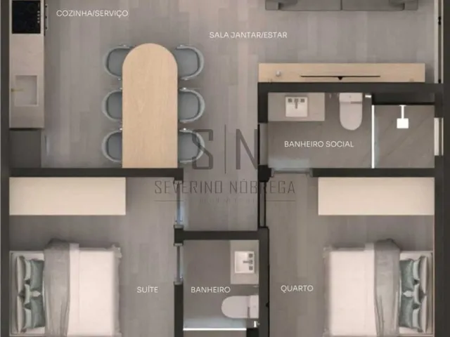 Imagem 10: Apartamento a Venda Jardim São Paulo C/55,99m² 2 Quartos, 1 Suíte, 01 Vaga, Prédio
