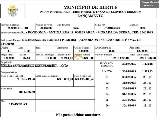 Imagem 6: TERRENO COM 5.000 m2 - IBIRITÉ