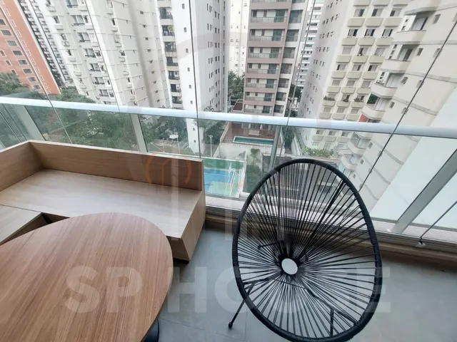 Imagem 13: Locação 01 Dormitório Mobiliado no Brooklin com 01 Vaga com Lazer 37M²