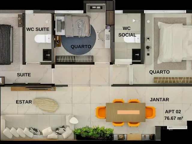 Imagem 2: Apartamento à venda no bairro Intermares - Cabedelo/PB