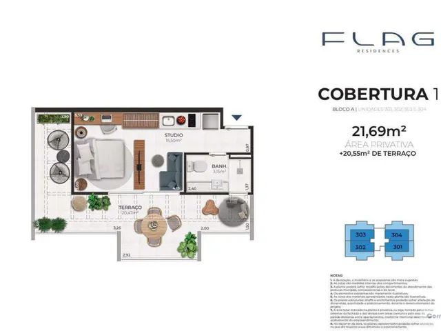 Imagem 12: Studio à venda em Cabo Frio, Passagem, com 1 quarto, 44,90m²