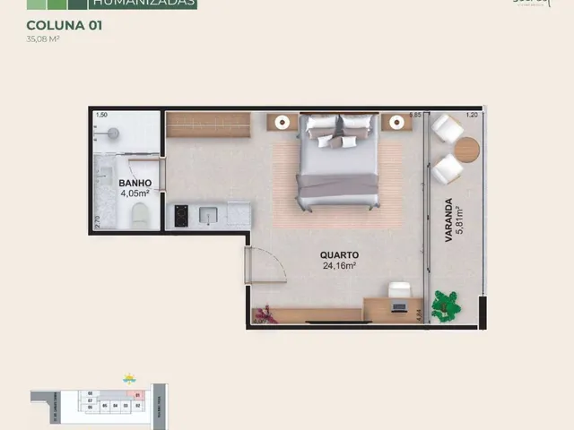 Imagem 14: Studio à venda em Cabo Frio, Centro, com 1 quarto, 37,00m²