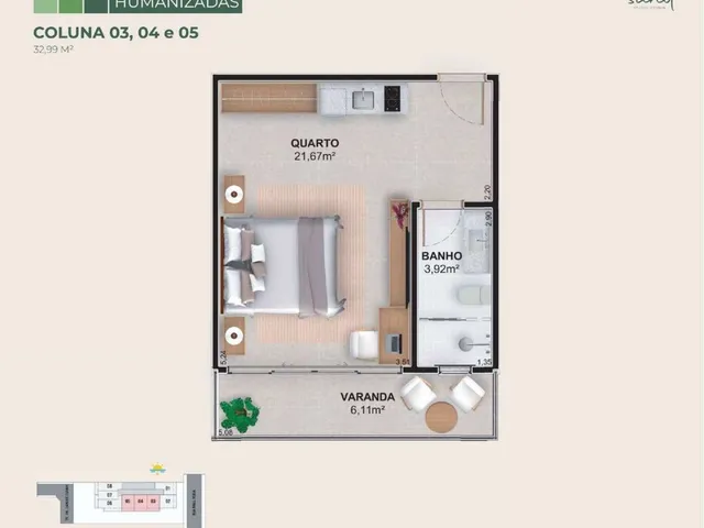 Imagem 16: Studio à venda em Cabo Frio, Centro, com 1 quarto, 37,00m²