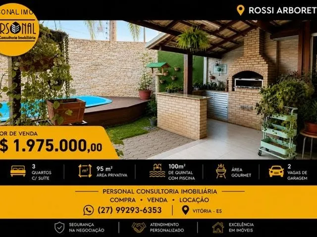 Imagem: A casa em condomínio possui 3 Dormitórios, 1 Suíte, 2