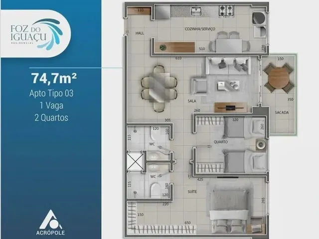 Imagem 11: FOZ DO IGUAÇU - PRONTO PRA MORAR, 3/4 NO BAIRRO DO MARCO18