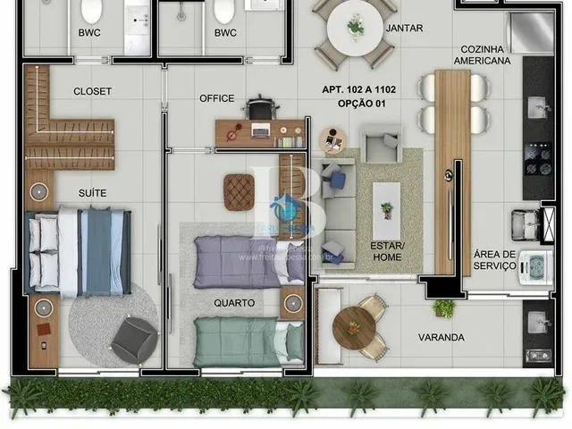Imagem 3: Apartamento com 64m² em Casa Forte