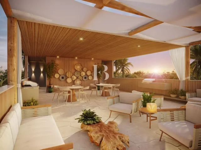 Imagem 6: Studio com Varanda Gourmet e Jardim Privado. Viva o Sonho na Praia dos Carneiros: Seu Paraíso À Beira-Mar!