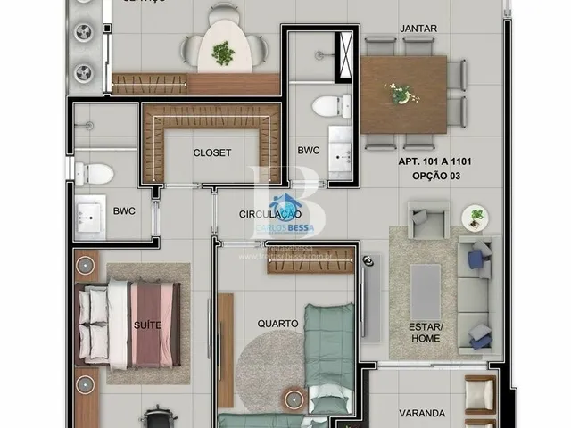 Imagem 5: Apartamento com 71m² em Casa Forte