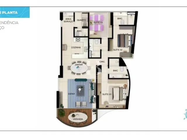 Imagem 5: Lançamento com 140m² - 3 suítes em Casa Forte - Padrão Moura Dubeux
