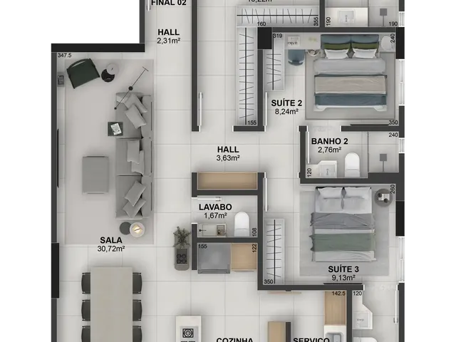Imagem 8: Apartamento à venda no bairro Cazeca - Uberlândia/MG