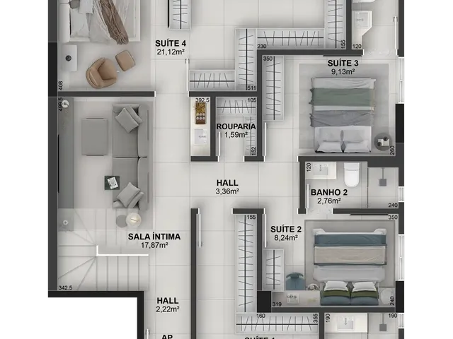Imagem 7: Apartamento à venda no bairro Cazeca - Uberlândia/MG