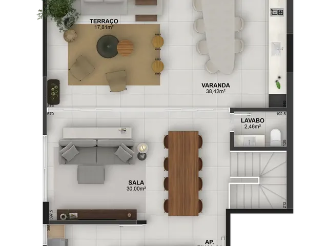 Imagem 6: Apartamento à venda no bairro Cazeca - Uberlândia/MG