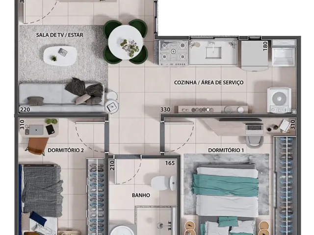 Imagem 4: Prime Clube Apartamento com 2 dormitórios