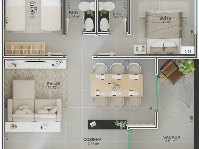 Imagem 16: Axor Apartamento com 2 dormitórios