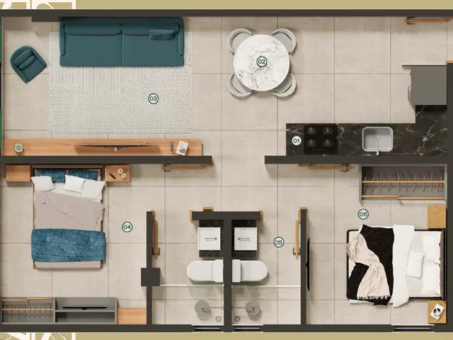 Imagem 10: Domani Apartamento com 1 dormitório