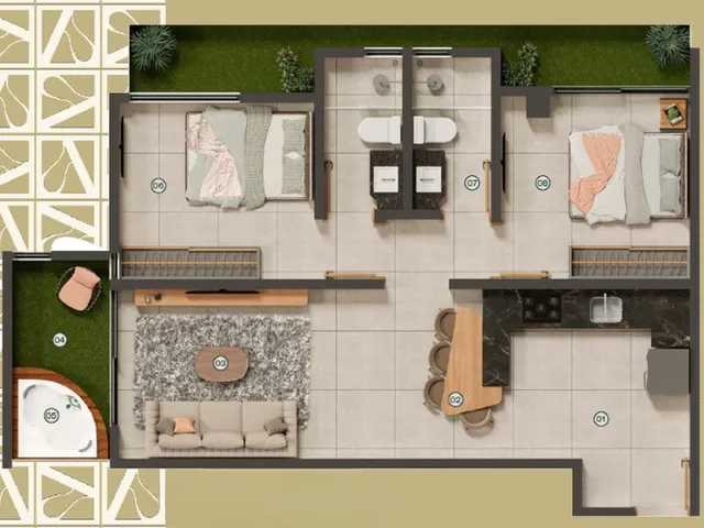 Imagem 11: Domani Apartamento com 1 dormitório