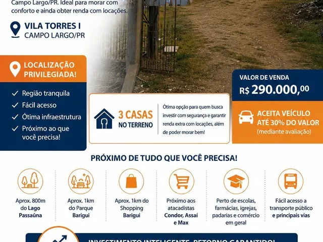 Imagem: Casa em Vila Torres I, Campo Largo/PR