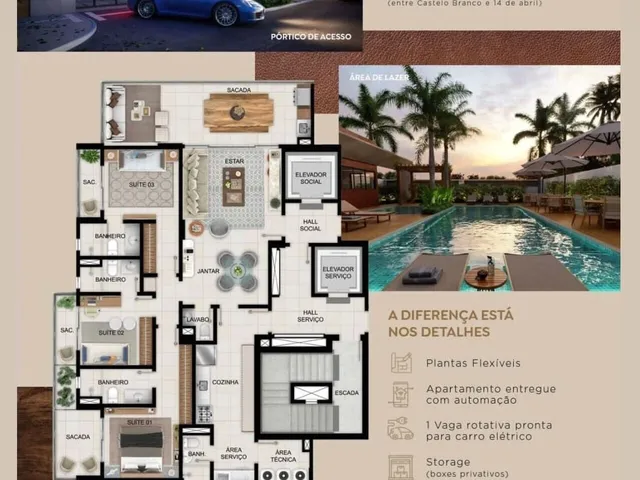 Imagem 2: Live Almaa, 3 suítes com 140m² em Belém - Previsão de entrega para 24 Meses
