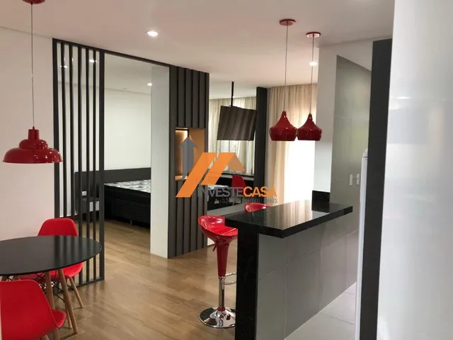 Imagem: O apartamento possui 1 Dormitório, 1 Suíte, 1 Banheiro, 1