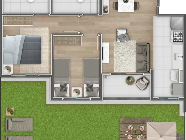 Imagem 6: Alma Carioca Apartamento com 2 dormitórios