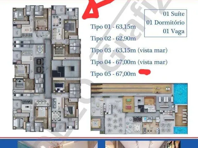 Imagem 4: Apartamento à venda, no Alfa romeo em Itapema, Morretes, com 2 quartos, 67m²