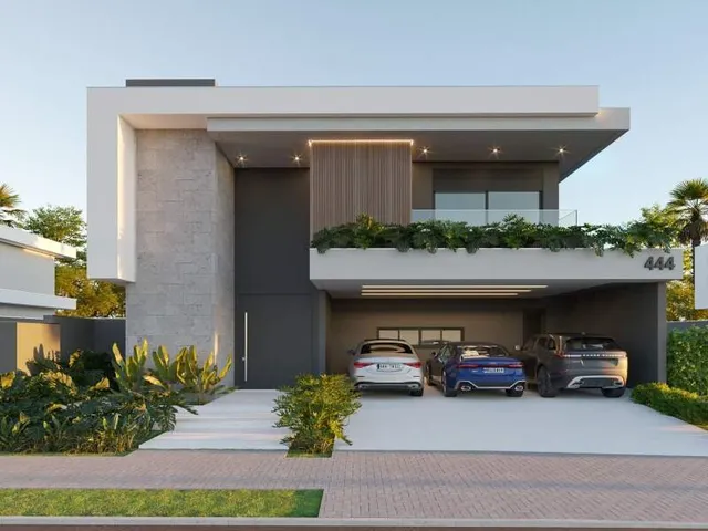 Imagem: A casa possui 5 Dormitórios, 5 Suítes, 8 Banheiros, 6 Vagas