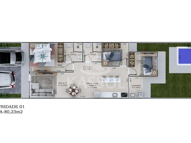 Imagem 2: Casa no Brasmadeira com 3 quartos, sendo 1 suíte, próxima a sede Campestre