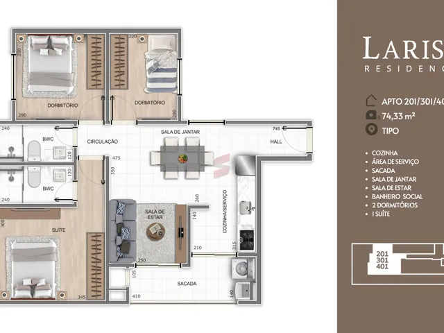 Imagem 9: APARTAMENTO COM GARDEN com 3 dormitórios à venda com 144m² por R$ 470.000,00 no bairro