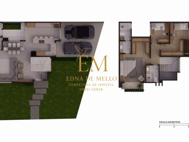 Imagem 4: Sobrado à venda em Araucária, Centro, com 3 quartos, 123m²