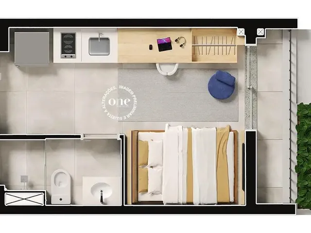 Imagem 2: Nex One Caiubi Flat / studio com 1 dormitório
