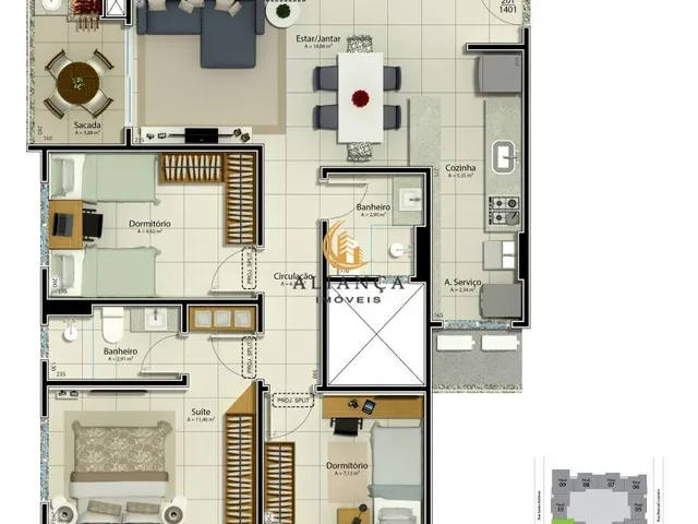 Imagem 11: Apartamento em Barreiros, São José/SC